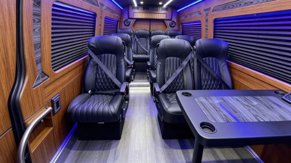 18 passenger sprinter van interior stockton