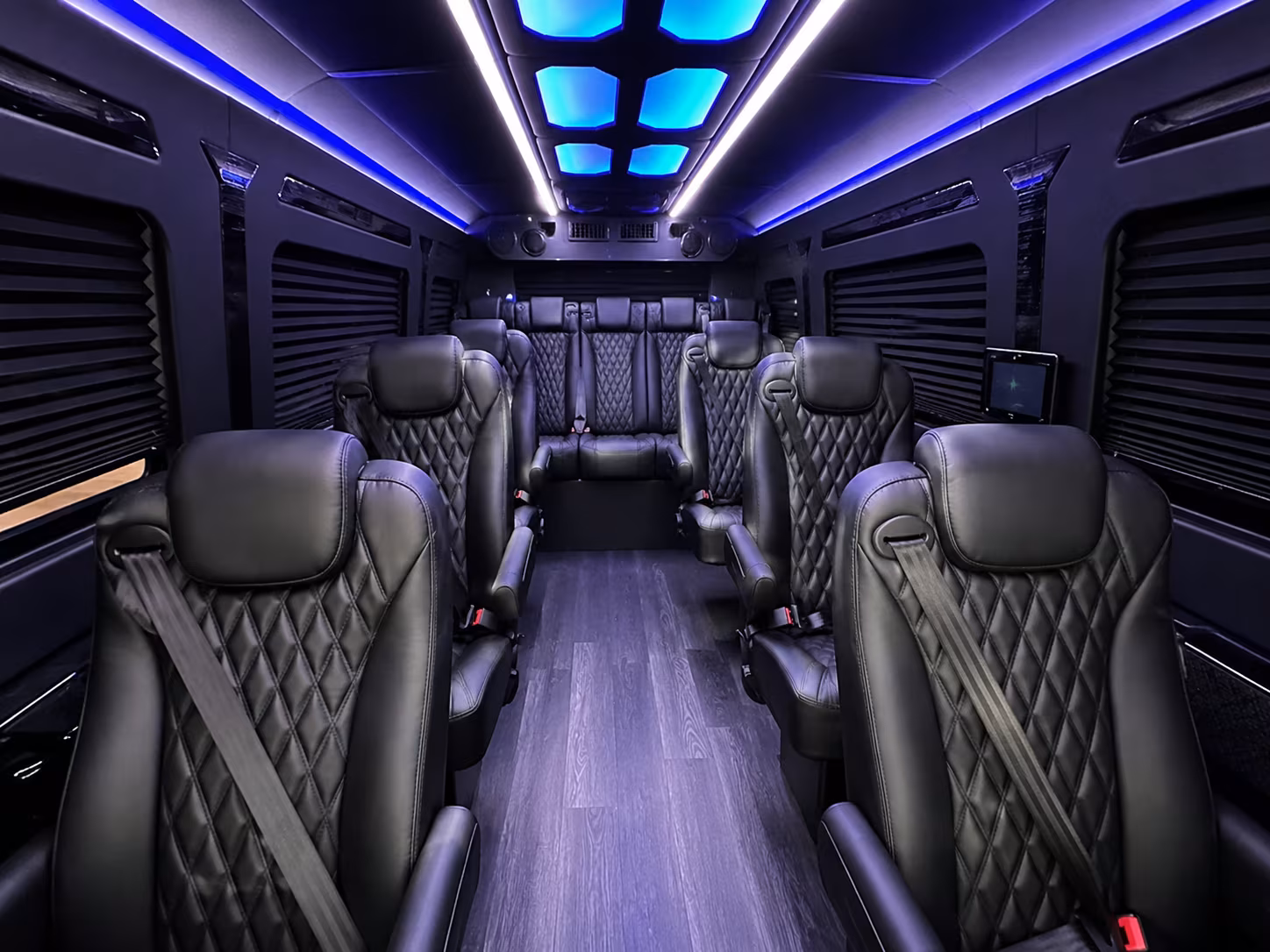 san jose 20 passenger sprinter van inside