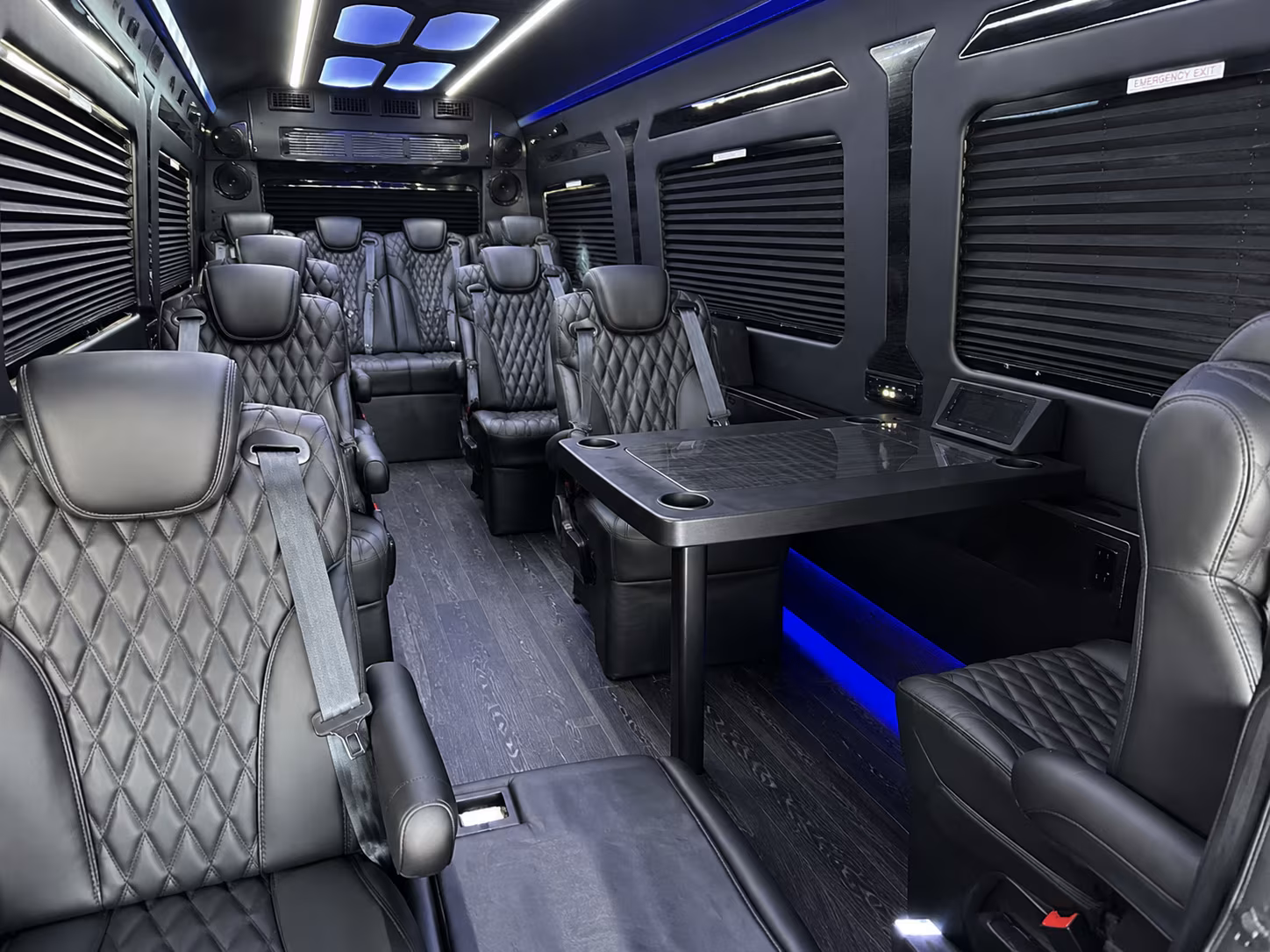 san jose 8 passenger sprinter van inside