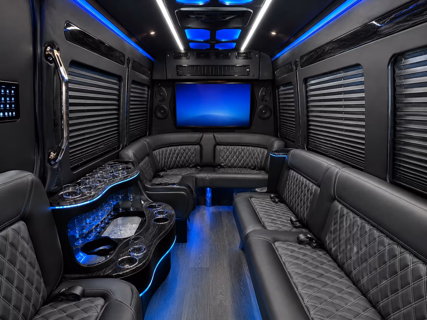 san jose sprinter limousine inside