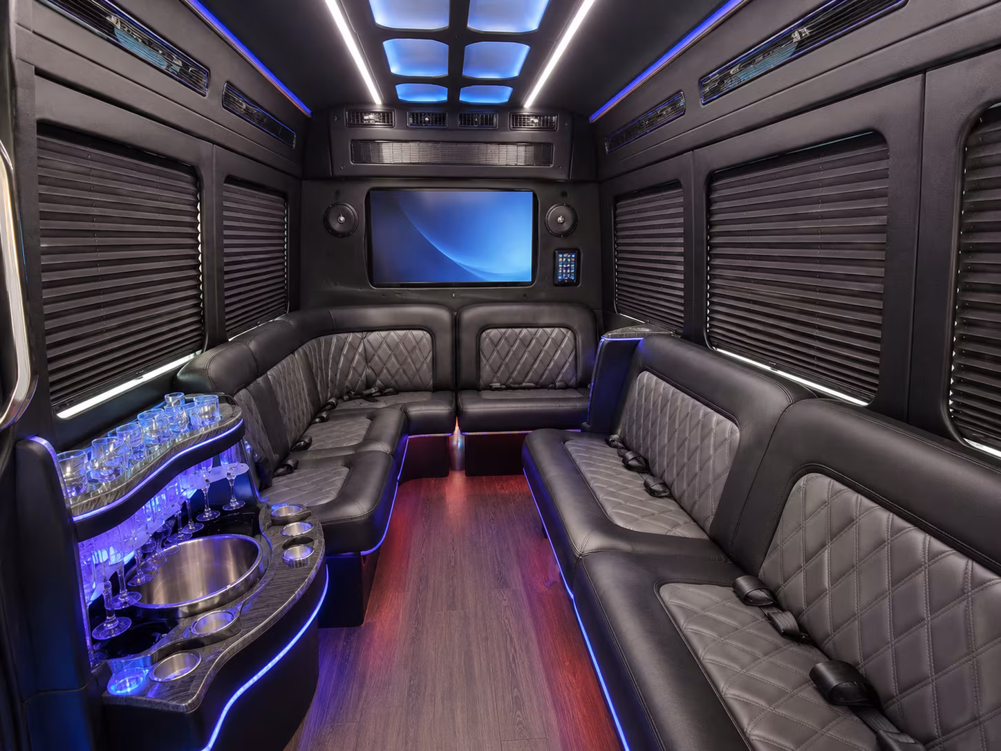 warehouse distribution center and industrial park sprinter van shuttles in san jose